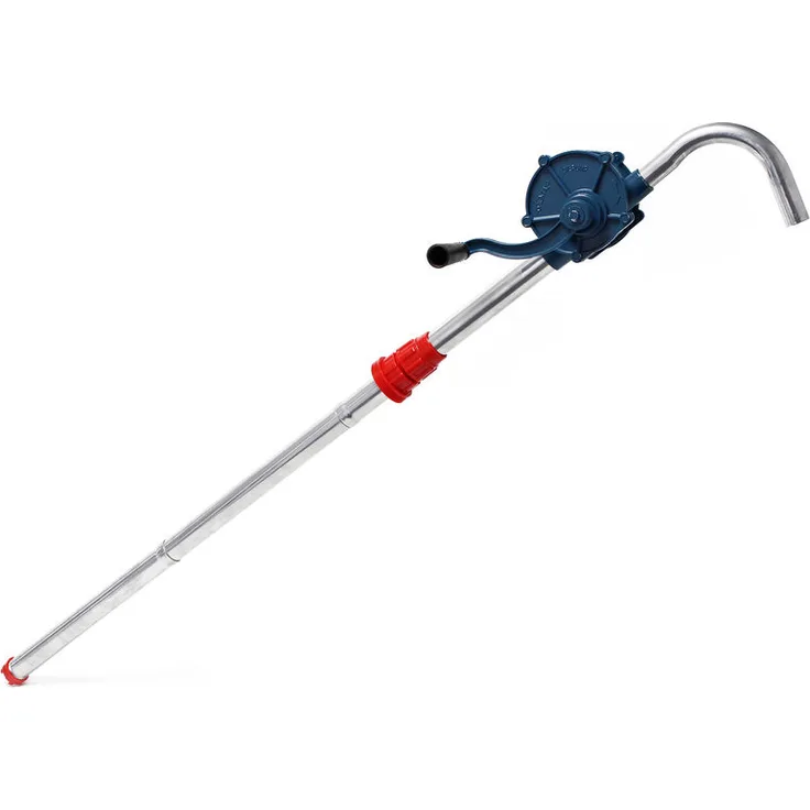 WilTec Aluminium Heizöl Diesel Fasspumpe 22 l-min Kurbelfasspumpe Handpumpe G2 Fassverschraubung