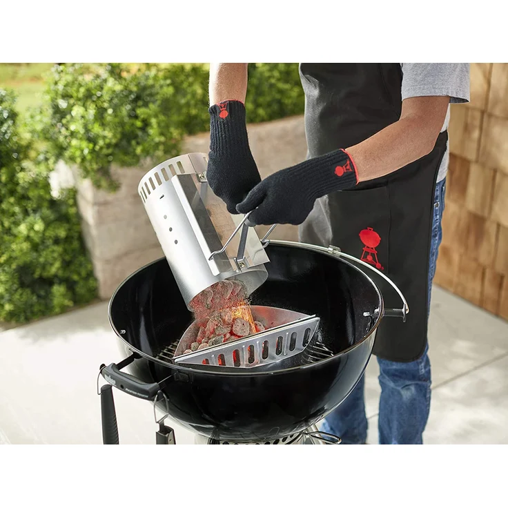 Weber 7416 Anzündkamin Rapidfire, Grillen mit Kohle, Anzünden – Bild 4