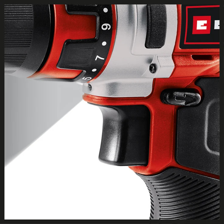 Einhell Akku-Bohrschrauber TE-CD 12-1 Li (Li-Ion, 12 V, 2-Gang-Getriebe, Drehzahl-Elektronik, LED-Beleuchtung, robustes Metallgetriebe, 45-Min.-Ladegerät + 2,0 Ah-Akku) – Bild 4