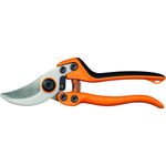 Fiskars Profi Bypass-Gartenschere für frische Äste und Zweige, Hochwertige Stahl-Klingen, Länge 21 cm, Schwarz-Orange, PB-8 L, 1020203 mittelgroß