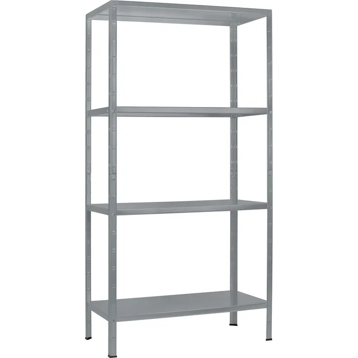 Schulte Regalwelt Lagerregal mit 4 PowerMAX-Fachböden, 180x80x40cm Regalsystem, Steckregal mit einfacher Montage ohne Verschrauben, Traglast je Boden bis zu 65 Kg (bis zu 260 Kg Gesamttraglast) - 4056397005575