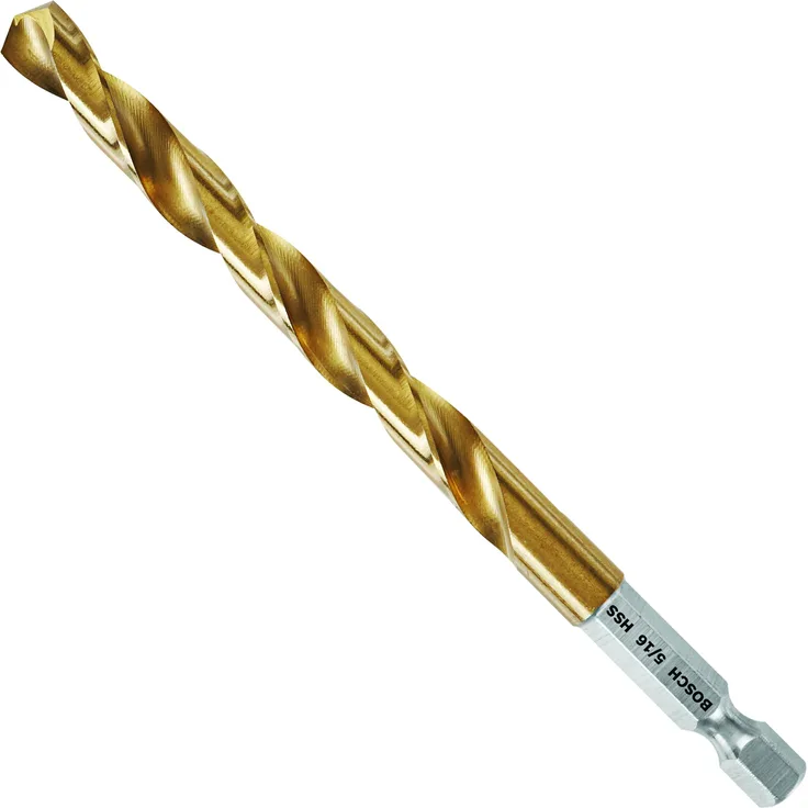 Bosch TI2147IM 5/16-Inch Impact Tough Titanium Drill Bit,