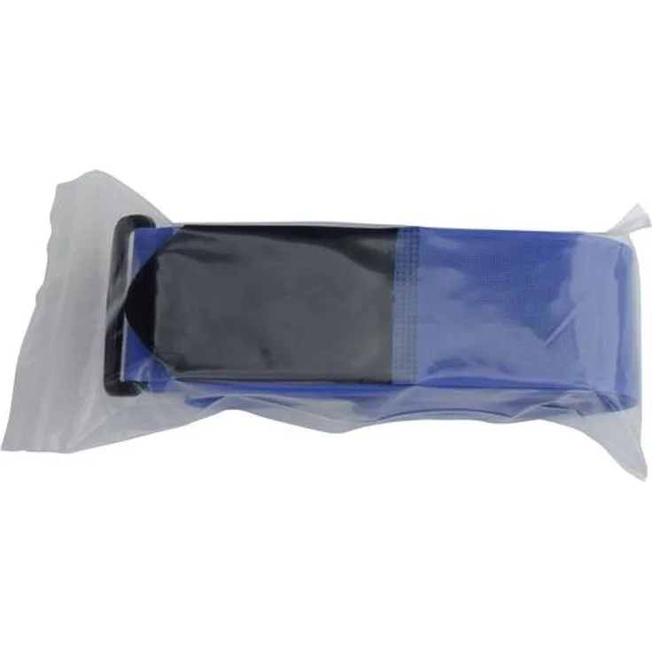 TRU Components 922-0426-Bag Klett-Kofferband mit Gurt Haft- und Flauschteil Blau 1St.