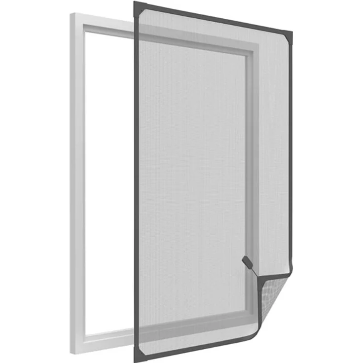 easy life Insektenschutz Fenster 120 x 140cm anthrazit
