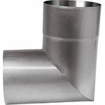 ZINK Rohrwinkelbogen TITANZINK 87° ø100, 62219 - Grömo