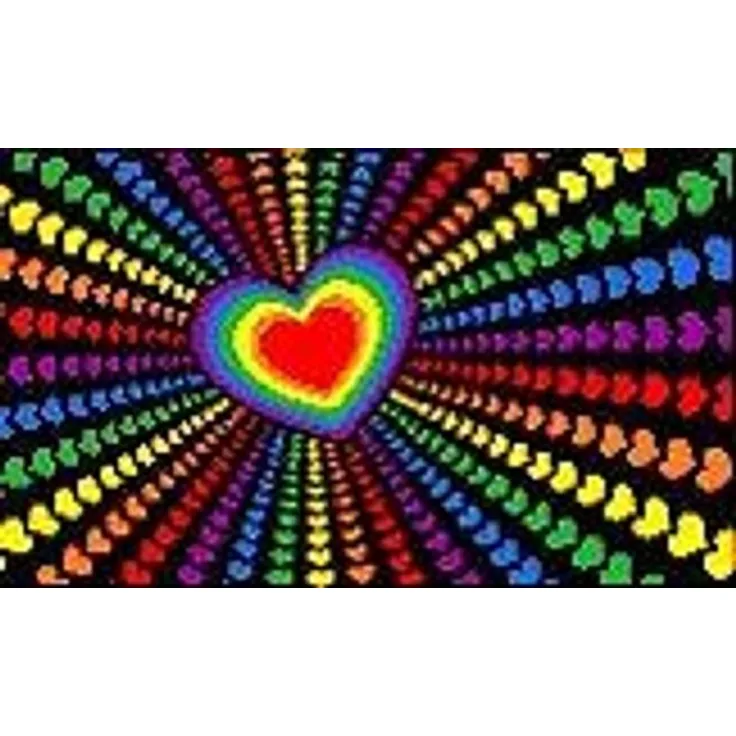 Shatchi LGBT Flagge, 150 x 91 cm, Pride Regenbogen-Schwule, Lesbische Liebe, Parade, Festival-Geschenke, Unterstützung Hochzeits-Dekoration, Polyester