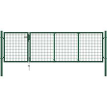 Bild für vidaXL Gartentor Stahl 350 x 100 cm grün