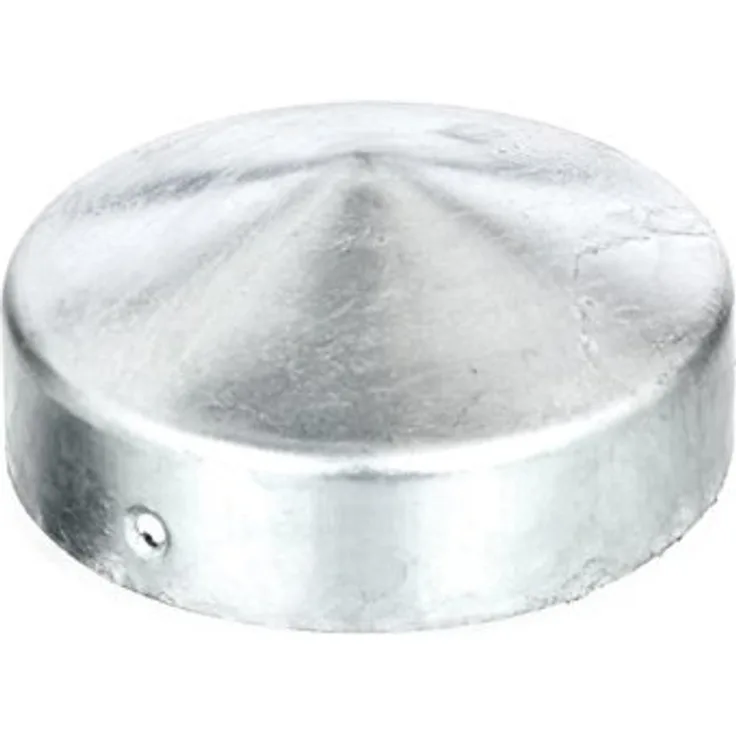 GAH-Alberts 205928 Pfostenkappe für Holzpfosten, flache Form, feuerverzinkt, Ø80 mm - 1 Stück