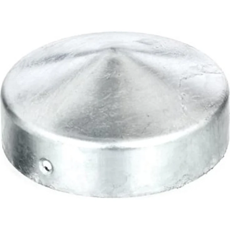 GAH-Alberts 205928 Pfostenkappe für Holzpfosten, flache Form, feuerverzinkt, Ø80 mm - 1 Stück
