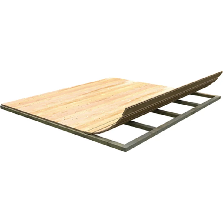 Fußboden, Nordisches Fichtenholz fichtefarben, BxT: 240 x 200 cm