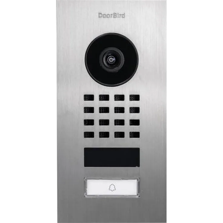 DoorBird 423866799 IP-Video-Türsprechanlage WLAN Komplett-Set 1 Familienhaus Silber (gebürstet)