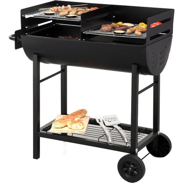 Tepro Holzkohlengrill Detroit, Schwarz – Bild 4