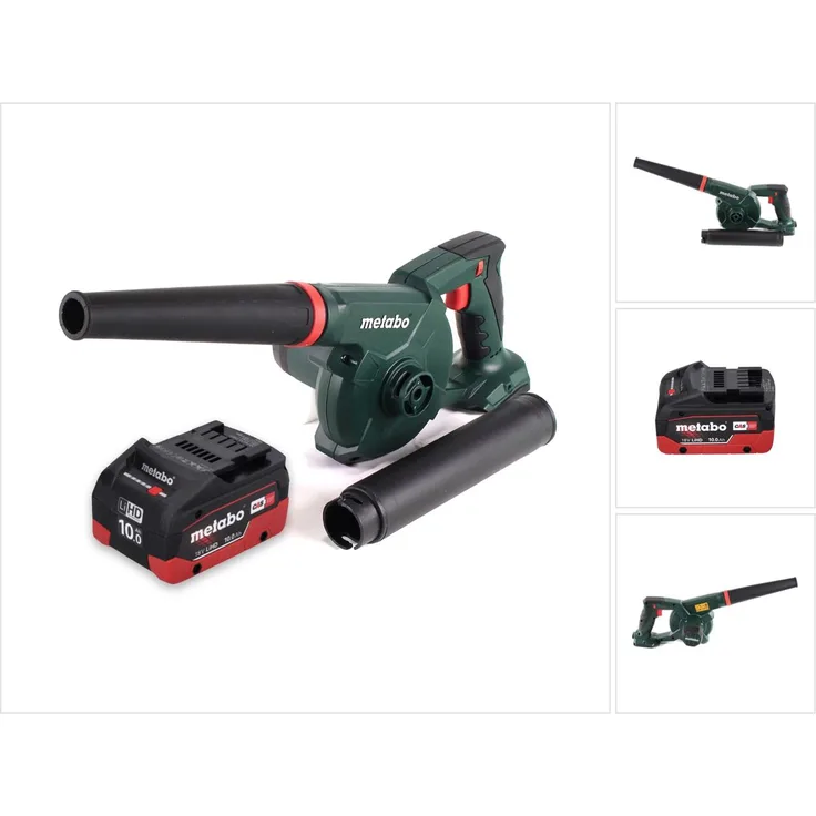Metabo AG 18 Akku Gebläse 18 V plus 1x Akku 10,0 Ah - ohne Ladegerät Laubbläser