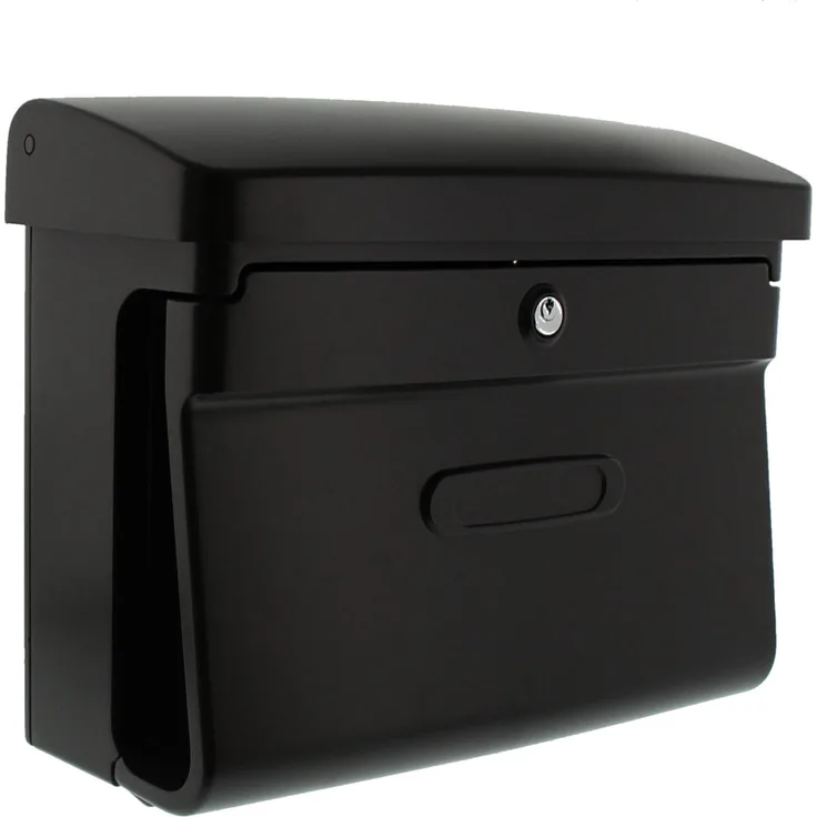 BURG-WÄCHTER Briefkasten in Matt-Optik, A4 Einwurf-Format, Kunststoff, Bremen 885 BR, Braun