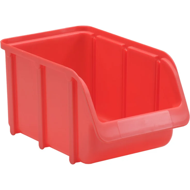 hünersdorff Sichtbox - Stapelbox - Lagerbox in Größe 3, stapelbar, Farbe: Rot - Preisvergleich – Bild 1