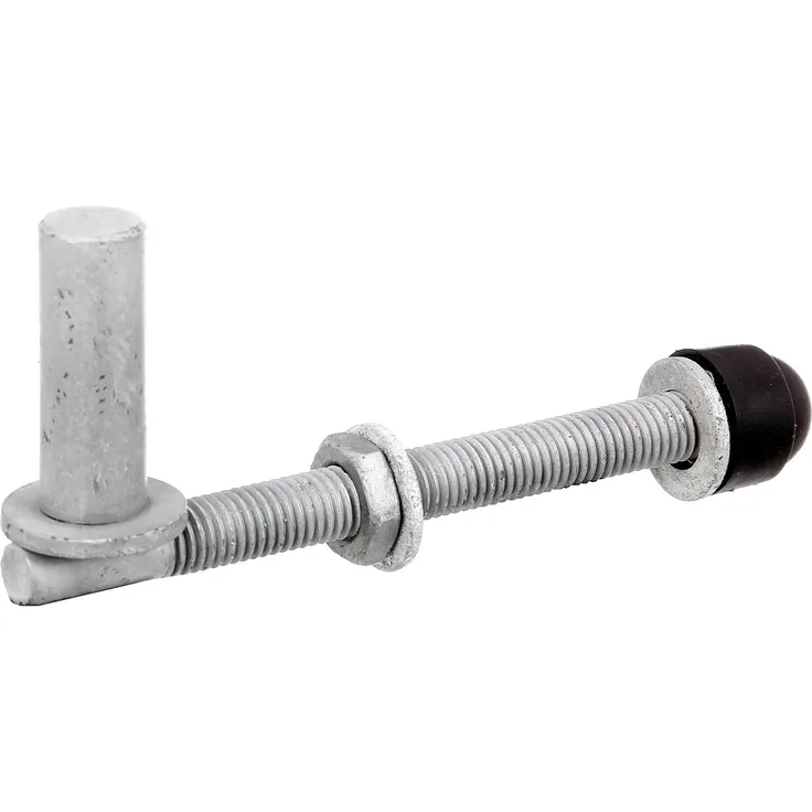 GAH-Alberts 410674 Kloben, ein Paar, zum Durchschrauben, verstellbar, feuerverzinkt, Ø16 mm, 140 mm, M12