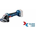 Bosch Professional 18V System Akku Winkelschleifer GWS 18V-7 115 mm Scheiben-Ã˜, inklusive Schutzhaube, Zusatzhandgriff, Aufnahmeflansch, Schnellspannmutter, ohne Akkus und Ladegerät, in L-BOXX 136 115 mm Akku