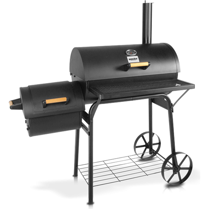 Hecht Holzkohlegrill Sentinel Smoker, 126 x 72 x 138 cm, Grillfläche 38 x 33 cm