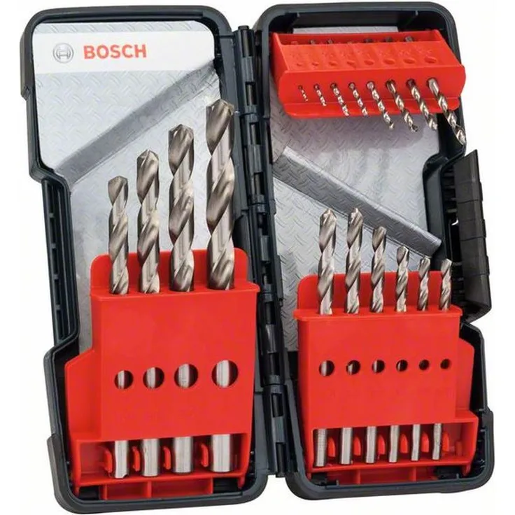 Bosch Professional 18tlg. Metallbohrer-Set HSS-G geschliffen Toughbox
