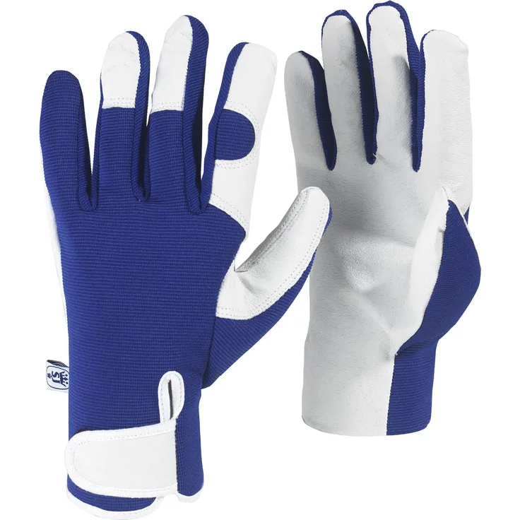 Spear und Jackson Kew Gardens Collection mlgloveskew Leder Palm Gartenhandschuhe, blau, 24x 9x 1,5cm