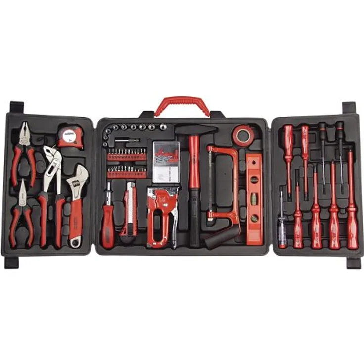 Brüder Mannesmann M29065 Universal Haushalts-Werkzeugkoffer, 60-tlg