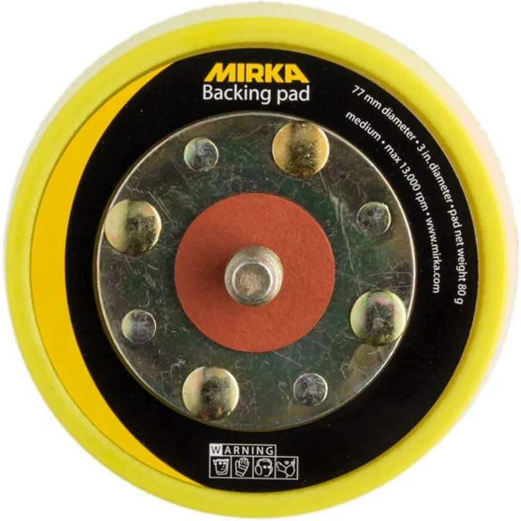 Mirka 1975915 8294791011 Stützteller 77 mm Klettverschluss zg 5-16'' + M8