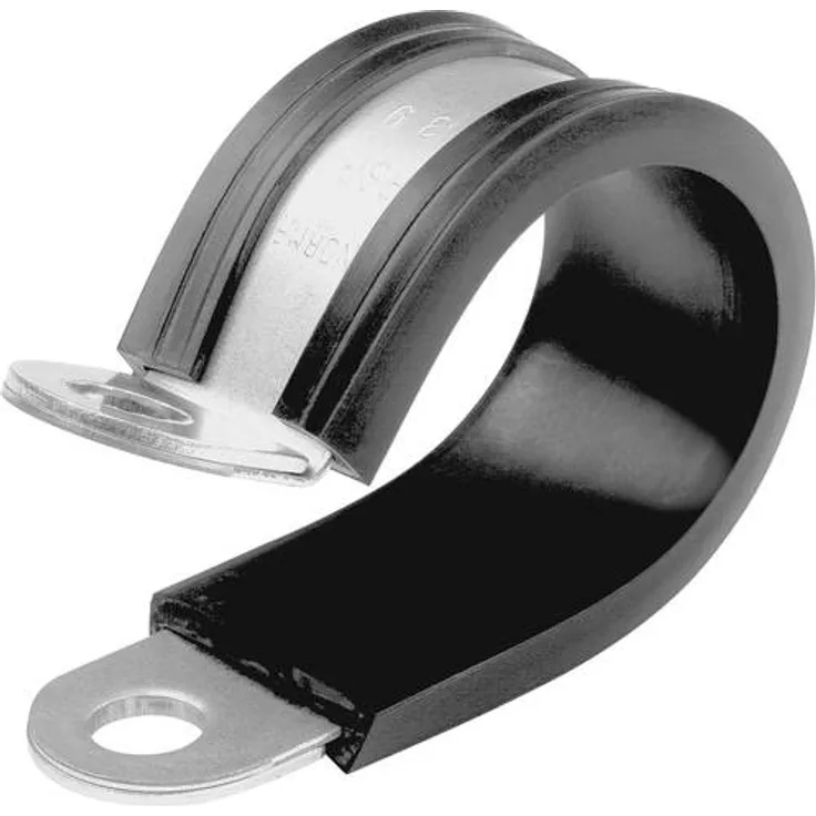 Norma NORMAFIX Schlauchschellen schraubbar 9418912018 mit Chloropren-Schutzprofil Silber, Schwarz