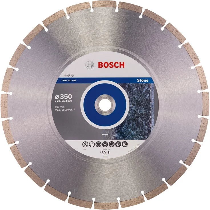 Bosch Professional Diamanttrennscheibe (für Granit und Naturstein, Ø: 350 mm, Zubehör für Winkelschleifer) – Bild 1