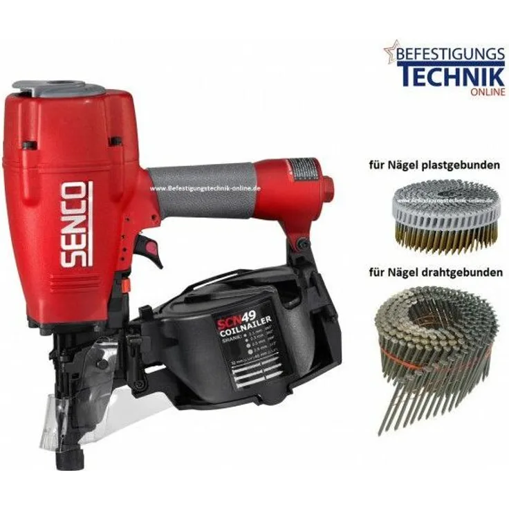 Senco Druckluft Coilnagler SCN49XP 32-65mm für Coilnägel 16° draht und plast''-''SCN49XP