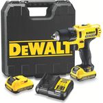 DeWALT DCD710D2-QW Akku-Bohrschrauber - 2 Geschwindigkeiten - Bohrfutterschlüssel 10 mm - 24 Nm - 2 Akkus - 10,8 V