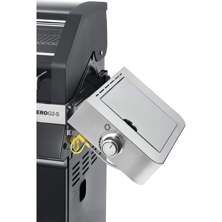 RÖSLE Gasgrill BBQ-Station VIDERO G2-S Schwarz, Grill mit 2 Edelstahlbrennern, extra Primezone und Seitenbrenner, klappbare Seitentische, VARIO+, pulverbeschichteter Stahl, Version 2021 – Bild 3