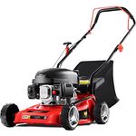 GREENCUT Benzin-Rasenmäher 139cc 5PS manuelle Traktion breiter Schnitt 407mm