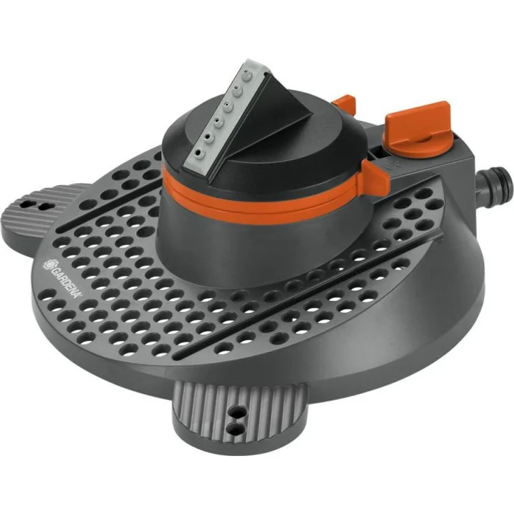 GARDENA Comfort Teil- und Vollkreisregner Tango: Kreisregner 2 in 1: Teil- und Volkreisregner, Wassermenge und Wurfweite regulierbar, für Flächen bis ma. 310 m², ma. Sprengbereich 20 m (2065-20) – Bild 1