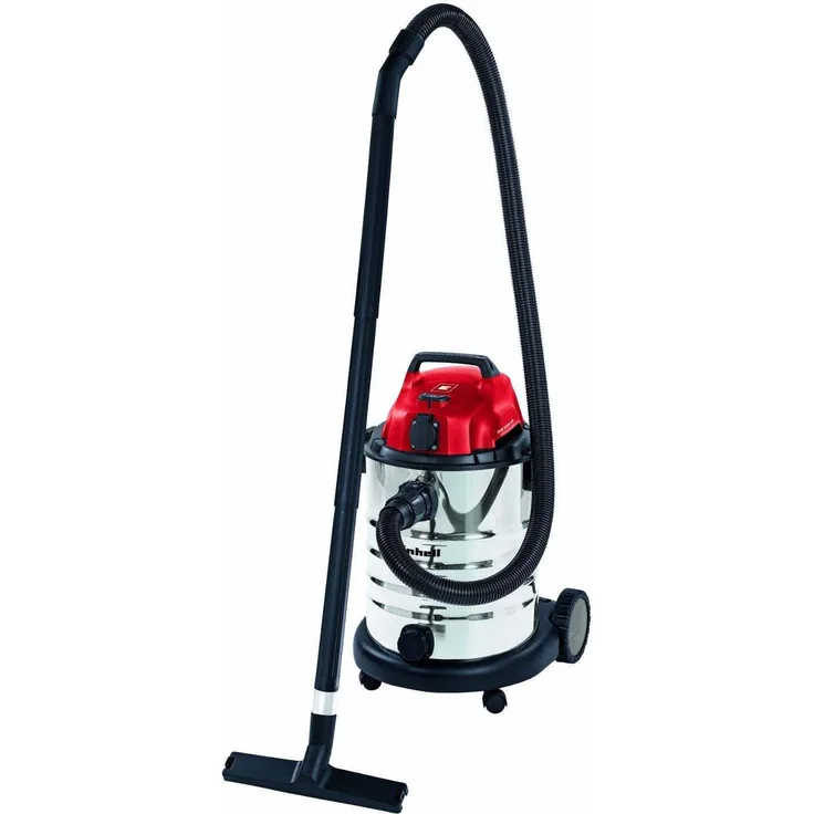 Einhell Nass-Trockensauger TC-VC 1930 SA (1.500 W, 30 L, Blasanschluss, Kabelhalterung, Zubehörhalterung, inkl. Kombidüse Teppich--Glattböden, Fugendüse, Plastikschlauch 2,5 m, 2tlg. Plastikrohr) Beutel - beutellos 30 Liter