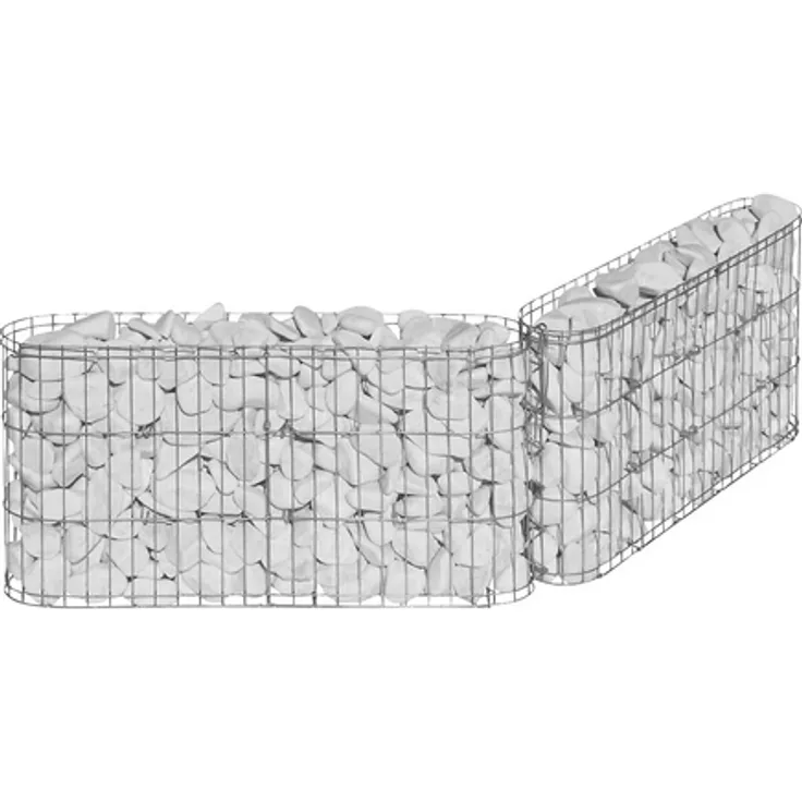 Gabione Leonardo, BxHxL: 10 x 30 x 60 cm, Stahl