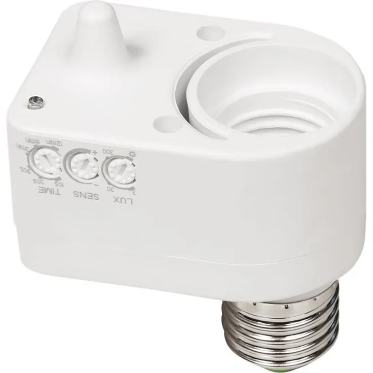 McShine - HF-Mikrowellen-Bewegungsmelder mit E27 Fassung | LX751 | 230V, 60W