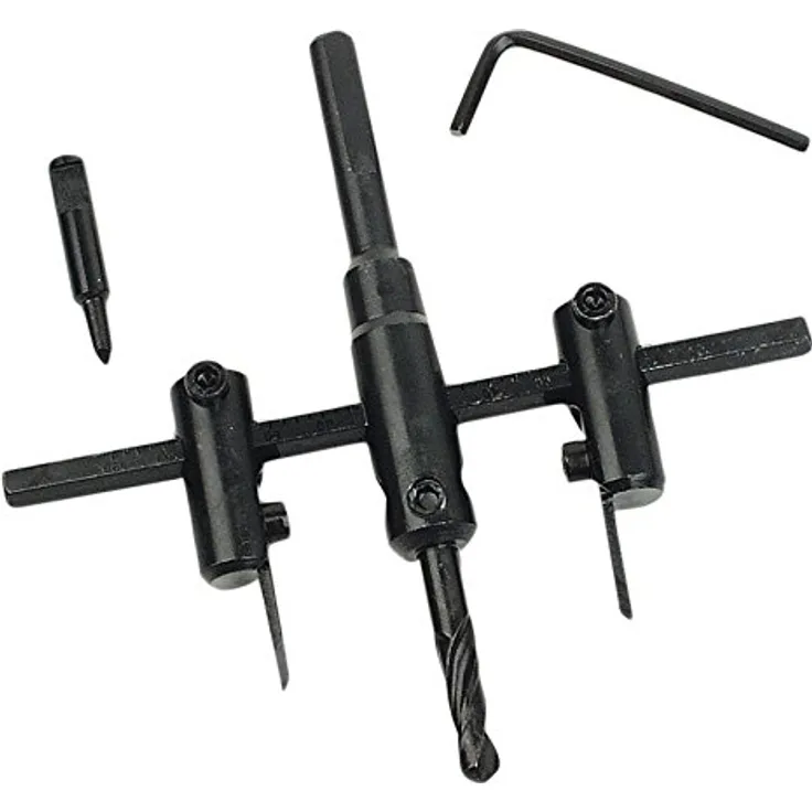 Brüder Mannesmann Werkzeug M 537 Mannesmann Rundschneider mit 6-Kant Schaft, 30-120 mm