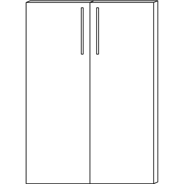Flügeltür Pro-B B.790mm 3 OH weiß