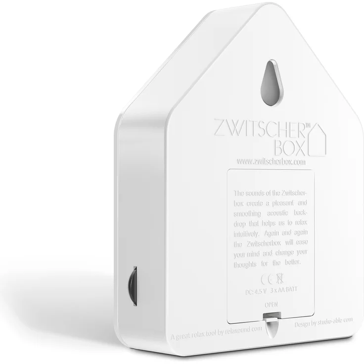 Relaxound Zwitscherbox Classic weiß, naturnahe Soundkulisse, Plexiglas, vielseitig Einsetzbar – Bild 2