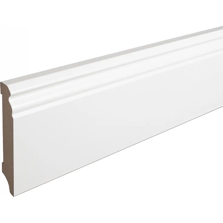 REESE Kehlleisten GmbH Sockelleiste MDF weiß foliert Hamburger Berliner Profil 100mm