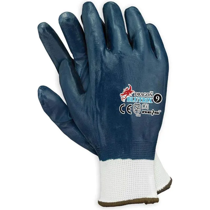 Reis BLUTRIX10 Dragon Schutzhandschuhe, Blau, 10 Größe, 1 Paar