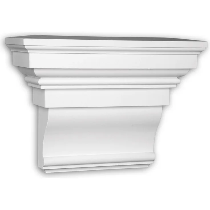 Profhome Decor - Konsole 483202 Außenstuck Zierelement Fassadenelement Ionischer Stil weiß