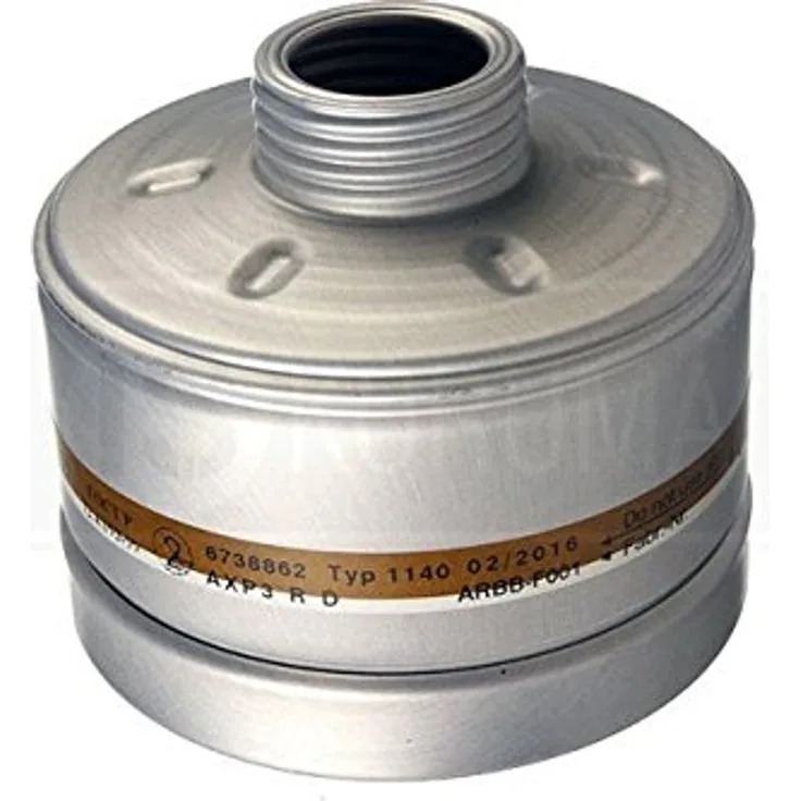 Dräger X-plore Kombinationsfilter 1140 AXP3 R D für Gas und Partikel EN 14387 Qualitätsfilter für Masken mit Rundgewinde RD40 EN 148-1