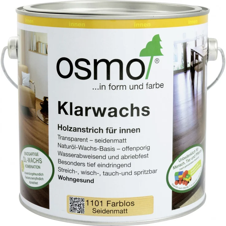 Osmo Klarwachs 2,5 l, farblos – Bild 1