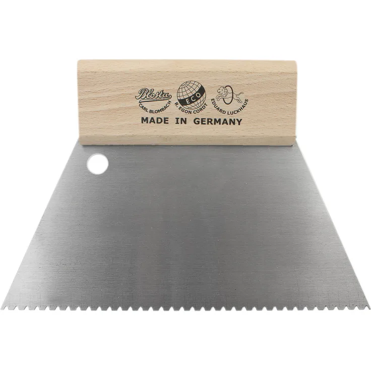 Dönges Zahnspachtel 180 mm, Zahnung B1, Zahnabstand 2,4 mm, Zahntiefe 2,0 mm