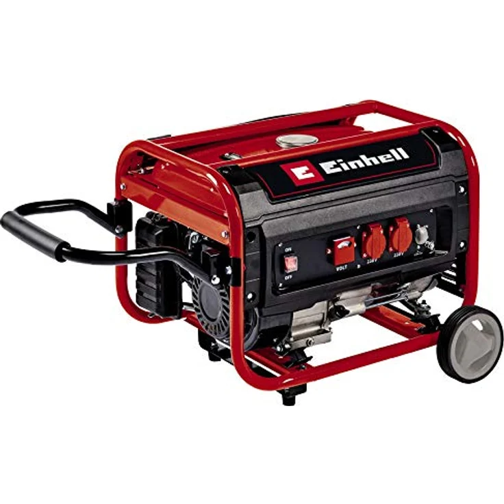 Einhell Stromerzeuger TC-PG 35-E5 (Benzin) (max. 3.100 W, emissionsarmer 4-Takt-Motor, 2x 230 V-Steckdosen, 15 l-Tank, AVR-Funktion, Überlastschalter, Ölmangelsicherung) – Bild 1