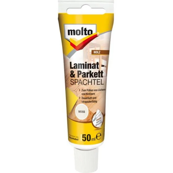 Molto Laminat- & Parkettspachtel Weiß 50 ml