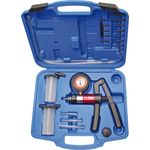 BGS technic BGS 8038 | Vakuum-Druckpumpen-Satz | Vakuumpumpe | Bremsenentlüfter | Bremsentlüftungsgerät | Vakkumtester | im Koffer