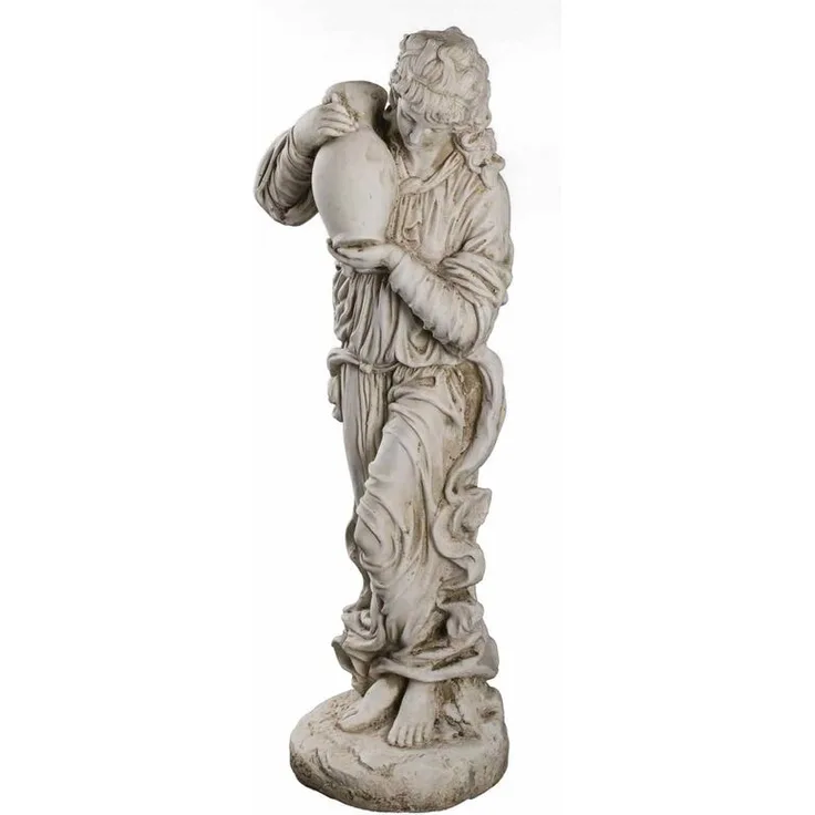 Wetterfeste Große 8kg Statue antike Wassertägerin 74cm SYLA14018 Dekofigur Figur