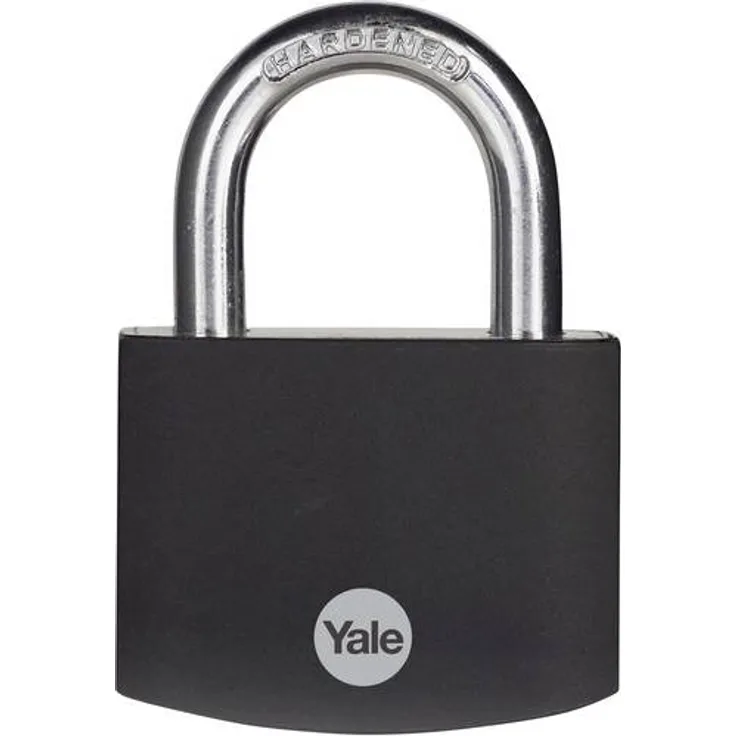 Yale YE3B-50-126-1-BK Vorhängeschloss, Schwarz